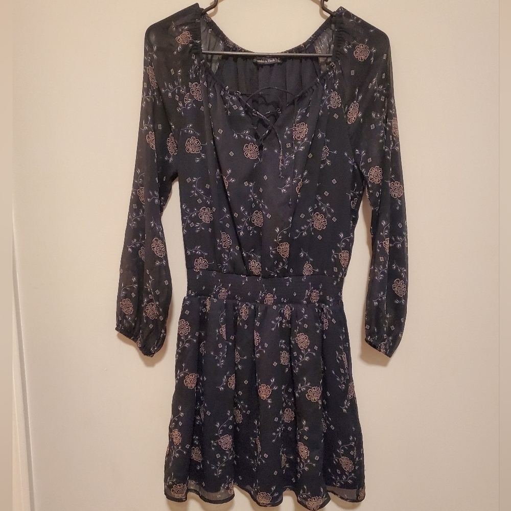Abercrombie and Fitch Floral Stretch Waist Mini Dress